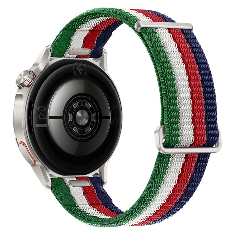 Cinturino per orologio in nylon traspirante a due sezioni con pulsante di sgancio rapido., 22mm