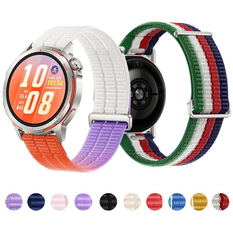 Cinturino per orologio in nylon traspirante a due sezioni con pulsante di sgancio rapido., 18mm, 20mm