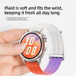 Cinturino per orologio in nylon traspirante a due sezioni con pulsante di sgancio rapido., 22mm