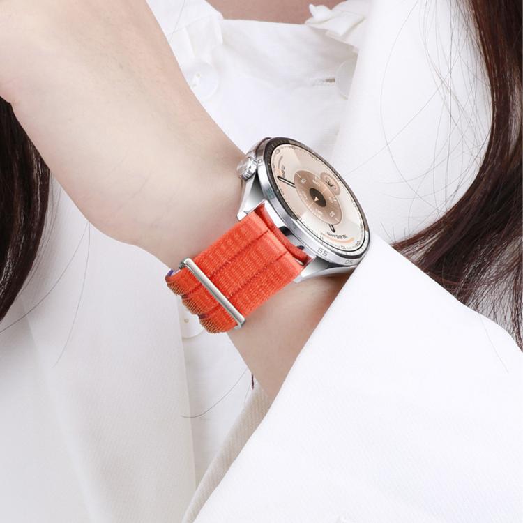 Cinturino per orologio in nylon traspirante a due sezioni con pulsante di sgancio rapido., 22mm