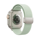 Cinturino per orologio in silicone con fibbia magnetica e motivo a montagne., For Apple Watch 46mm / 49mm / 45mm / 44mm
