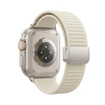 Cinturino per orologio in silicone con fibbia magnetica e motivo a montagne., For Apple Watch 46mm / 49mm / 45mm / 44mm