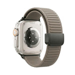Cinturino per orologio in silicone con fibbia magnetica e motivo a montagne., For Apple Watch 46mm / 49mm / 45mm / 44mm