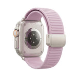 Cinturino per orologio in silicone con fibbia magnetica e motivo a montagne., For Apple Watch 42mm / 41mm / 40mm / 38mm