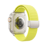 Cinturino per orologio in silicone con fibbia magnetica e motivo a montagne., For Apple Watch 42mm / 41mm / 40mm / 38mm