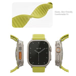 Cinturino per orologio in silicone con fibbia magnetica e motivo a montagne., For Apple Watch 42mm / 41mm / 40mm / 38mm