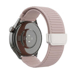 Cinturino per orologio in silicone con fibbia magnetica e motivo a montagne., 20mm