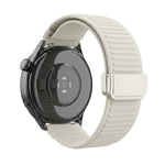 Cinturino per orologio in silicone con fibbia magnetica e motivo a montagne., 20mm