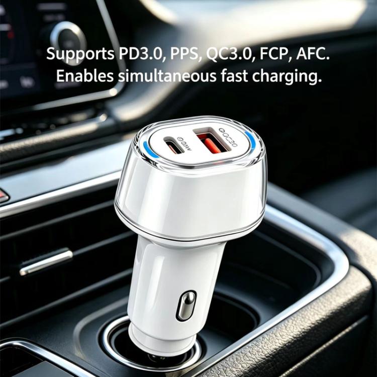 Caricabatterie da auto Macron Color USB P78 55W PD3.0 / PPS + QC3.0, without Cable