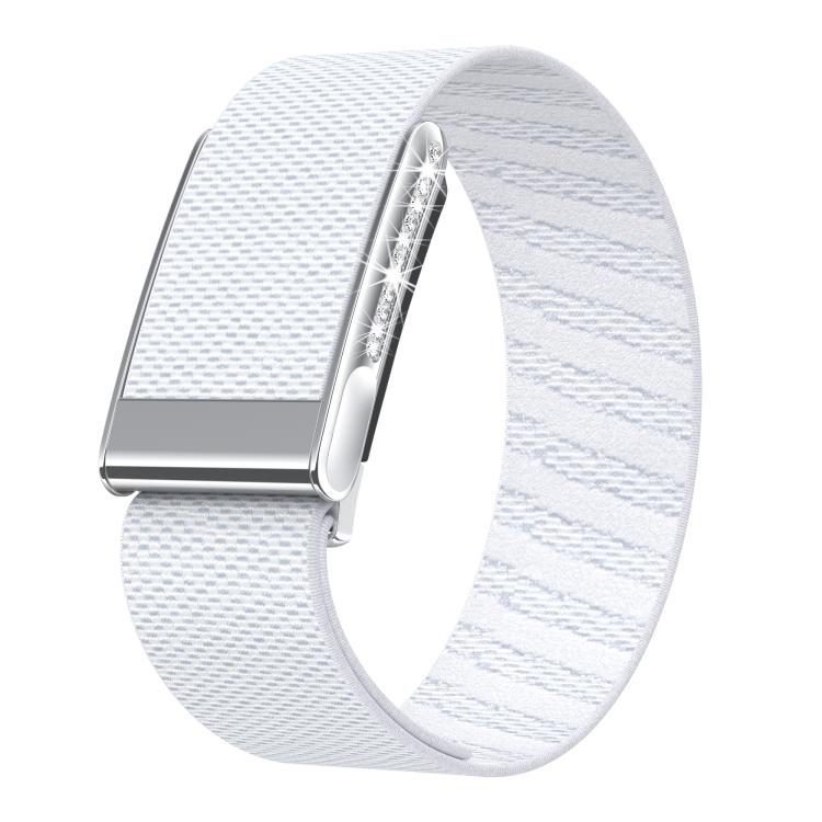 Cinturino per orologio in nylon elastico con diamanti a fila singola, For WHOOP 5.0 Electrocardiogram