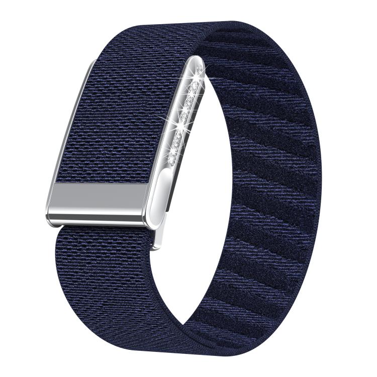 Cinturino per orologio in nylon elastico con diamanti a fila singola, For WHOOP 5.0 Electrocardiogram