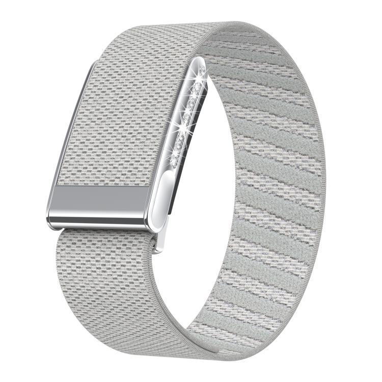 Cinturino per orologio in nylon elastico con diamanti a fila singola, For WHOOP 5.0 Electrocardiogram