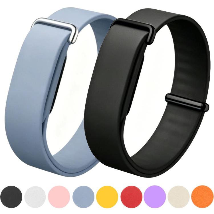 Cinturino per orologio in silicone a maglia singola, tinta unita., For Google Fitbit Air