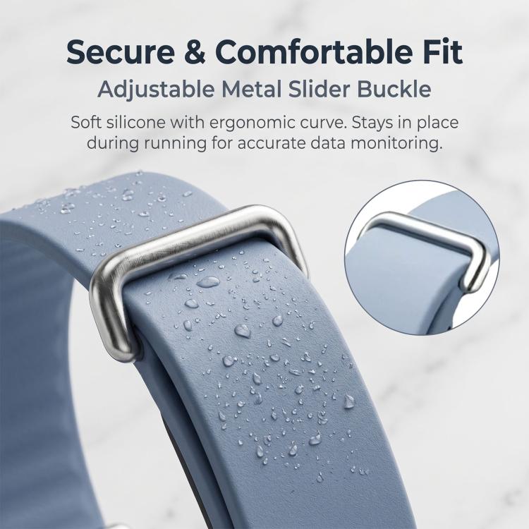 Cinturino per orologio in silicone a maglia singola, tinta unita., For Google Fitbit Air
