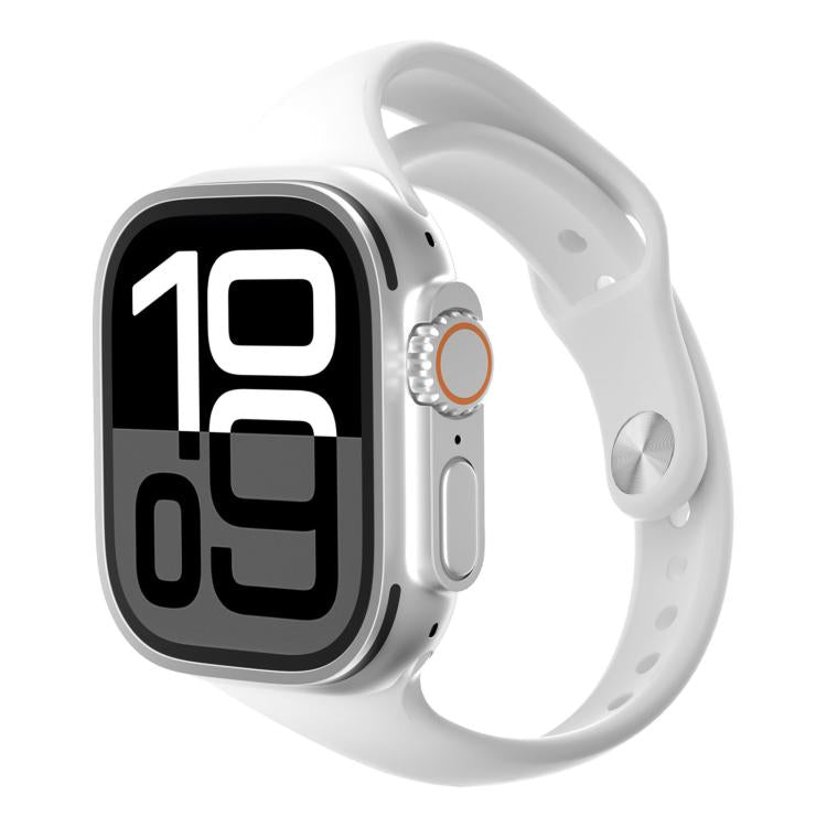 Cinturino per orologio in silicone con fibbia sottile a inversione e connettore angolato., For Apple Watch 46mm / 49mm / 45mm / 44mm, For Apple Watch 42mm / 41mm / 40mm / 38mm