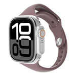 Cinturino per orologio in silicone con fibbia sottile a inversione e connettore angolato., For Apple Watch 46mm / 49mm / 45mm / 44mm, For Apple Watch 42mm / 41mm / 40mm / 38mm
