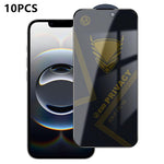 10 pezzi OG Golden Armor Pellicola in vetro temperato antistatica ad alto contenuto di alluminio con stampa serigrafica per la privacy, For iPhone 17e / 16e, For iPhone 17 Pro Max, For iPhone 17 Pro, For iPhone 17, For iPhone Air, For iPhone 16 Pro Max...