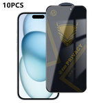 10 pezzi OG Golden Armor Pellicola in vetro temperato antistatica ad alto contenuto di alluminio con stampa serigrafica per la privacy, For iPhone 17e / 16e, For iPhone 17 Pro Max, For iPhone 17 Pro, For iPhone 17, For iPhone Air, For iPhone 16 Pro Max...