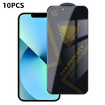 10 pezzi OG Golden Armor Pellicola in vetro temperato antistatica ad alto contenuto di alluminio con stampa serigrafica per la privacy, For iPhone 17e / 16e, For iPhone 17 Pro Max, For iPhone 17 Pro, For iPhone 17, For iPhone Air, For iPhone 16 Pro Max...