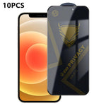 10 pezzi OG Golden Armor Pellicola in vetro temperato antistatica ad alto contenuto di alluminio con stampa serigrafica per la privacy, For iPhone 17e / 16e, For iPhone 17 Pro Max, For iPhone 17 Pro, For iPhone 17, For iPhone Air, For iPhone 16 Pro Max...