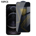 10 pezzi OG Golden Armor Pellicola in vetro temperato antistatica ad alto contenuto di alluminio con stampa serigrafica per la privacy, For iPhone 17e / 16e, For iPhone 17 Pro Max, For iPhone 17 Pro, For iPhone 17, For iPhone Air, For iPhone 16 Pro Max...