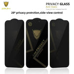 10 pezzi OG Golden Armor Pellicola in vetro temperato antistatica ad alto contenuto di alluminio con stampa serigrafica per la privacy, For iPhone 17e / 16e, For iPhone 17 Pro Max, For iPhone 17 Pro, For iPhone 17, For iPhone Air, For iPhone 16 Pro Max...