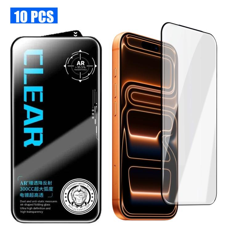 10 pezzi di pellicola in vetro temperato HD serigrafata ad alto contenuto di allumina, antiriflesso, 300 cc, galvanizzata., For iPhone Fold Outer Screen, For iPhone 18, For iPhone 18 Pro, For iPhone 18 Pro Max, For iPhone 17 Pro Max, For iPhone 17 Pro ...