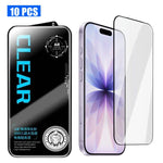 10 pezzi di pellicola in vetro temperato HD serigrafata ad alto contenuto di allumina, antiriflesso, 300 cc, galvanizzata., For iPhone Fold Outer Screen, For iPhone 18, For iPhone 18 Pro, For iPhone 18 Pro Max, For iPhone 17 Pro Max, For iPhone 17 Pro ...