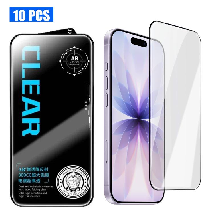 10 pezzi di pellicola in vetro temperato HD serigrafata ad alto contenuto di allumina, antiriflesso, 300 cc, galvanizzata., For iPhone Fold Outer Screen, For iPhone 18, For iPhone 18 Pro, For iPhone 18 Pro Max, For iPhone 17 Pro Max, For iPhone 17 Pro ...