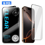 10 pezzi di pellicola in vetro temperato HD serigrafata ad alto contenuto di allumina, antiriflesso, 300 cc, galvanizzata., For iPhone Fold Outer Screen, For iPhone 18, For iPhone 18 Pro, For iPhone 18 Pro Max, For iPhone 17 Pro Max, For iPhone 17 Pro ...