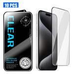 10 pezzi di pellicola in vetro temperato HD serigrafata ad alto contenuto di allumina, antiriflesso, 300 cc, galvanizzata., For iPhone Fold Outer Screen, For iPhone 18, For iPhone 18 Pro, For iPhone 18 Pro Max, For iPhone 17 Pro Max, For iPhone 17 Pro ...