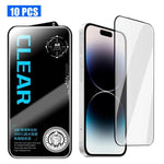 10 pezzi di pellicola in vetro temperato HD serigrafata ad alto contenuto di allumina, antiriflesso, 300 cc, galvanizzata., For iPhone Fold Outer Screen, For iPhone 18, For iPhone 18 Pro, For iPhone 18 Pro Max, For iPhone 17 Pro Max, For iPhone 17 Pro ...