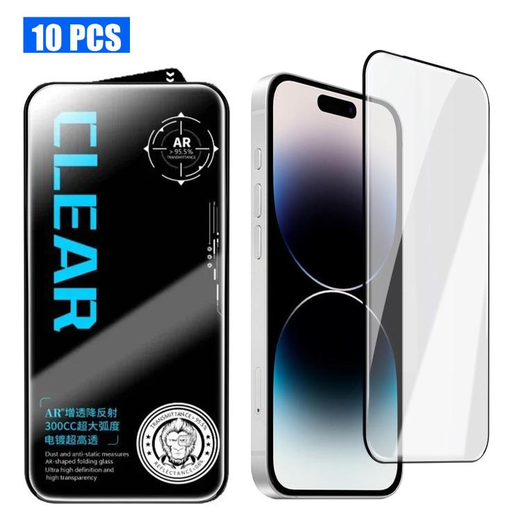 10 pezzi di pellicola in vetro temperato HD serigrafata ad alto contenuto di allumina, antiriflesso, 300 cc, galvanizzata., For iPhone Fold Outer Screen, For iPhone 18, For iPhone 18 Pro, For iPhone 18 Pro Max, For iPhone 17 Pro Max, For iPhone 17 Pro ...