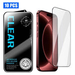 10 pezzi di pellicola in vetro temperato HD serigrafata ad alto contenuto di allumina, antiriflesso, 300 cc, galvanizzata., For iPhone Fold Outer Screen, For iPhone 18, For iPhone 18 Pro, For iPhone 18 Pro Max, For iPhone 17 Pro Max, For iPhone 17 Pro ...