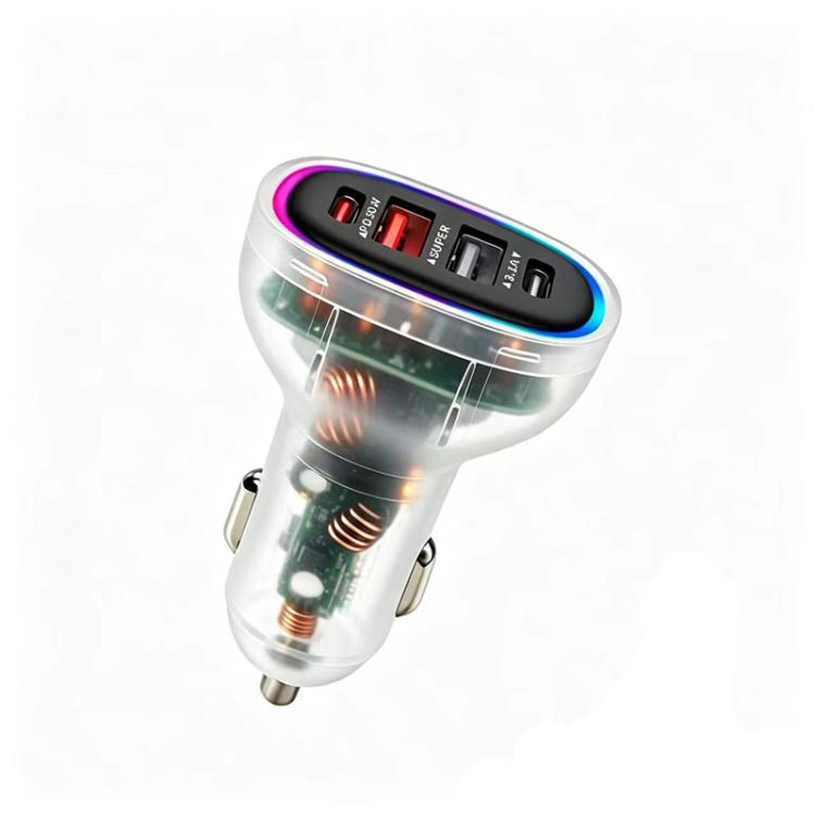 Caricabatterie da auto multiprotocollo 75W PD3.0 USB-C e USB