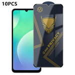 10 pezzi OG Golden Armor Pellicola in vetro temperato antistatica ad alto contenuto di alluminio con stampa serigrafica per la privacy, For Galaxy S26+ 5G, For Galaxy F07 4G, For Galaxy M07 4G, For Galaxy M17 5G, For Galaxy S26 5G, For Galaxy F17 5G   ...