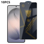 10 pezzi OG Golden Armor Pellicola in vetro temperato antistatica ad alto contenuto di alluminio con stampa serigrafica per la privacy, For Galaxy S26+ 5G, For Galaxy F07 4G, For Galaxy M07 4G, For Galaxy M17 5G, For Galaxy S26 5G, For Galaxy F17 5G   ...