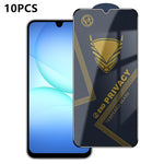 10 pezzi OG Golden Armor Pellicola in vetro temperato antistatica ad alto contenuto di alluminio con stampa serigrafica per la privacy, For Galaxy S26+ 5G, For Galaxy F07 4G, For Galaxy M07 4G, For Galaxy M17 5G, For Galaxy S26 5G, For Galaxy F17 5G   ...