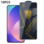 10 pezzi OG Golden Armor Pellicola in vetro temperato antistatica ad alto contenuto di alluminio con stampa serigrafica per la privacy, For Galaxy S26+ 5G, For Galaxy F07 4G, For Galaxy M07 4G, For Galaxy M17 5G, For Galaxy S26 5G, For Galaxy F17 5G   ...