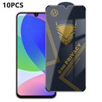 10 pezzi OG Golden Armor Pellicola in vetro temperato antistatica ad alto contenuto di alluminio con stampa serigrafica per la privacy, For Galaxy S26+ 5G, For Galaxy F07 4G, For Galaxy M07 4G, For Galaxy M17 5G, For Galaxy S26 5G, For Galaxy F17 5G   ...