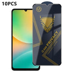 10 pezzi OG Golden Armor Pellicola in vetro temperato antistatica ad alto contenuto di alluminio con stampa serigrafica per la privacy, For Galaxy S26+ 5G, For Galaxy F07 4G, For Galaxy M07 4G, For Galaxy M17 5G, For Galaxy S26 5G, For Galaxy F17 5G   ...
