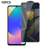 10 pezzi OG Golden Armor Pellicola in vetro temperato antistatica ad alto contenuto di alluminio con stampa serigrafica per la privacy, For Galaxy S26+ 5G, For Galaxy F07 4G, For Galaxy M07 4G, For Galaxy M17 5G, For Galaxy S26 5G, For Galaxy F17 5G   ...