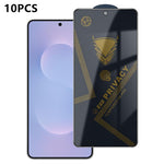 10 pezzi OG Golden Armor Pellicola in vetro temperato antistatica ad alto contenuto di alluminio con stampa serigrafica per la privacy, For Galaxy S26+ 5G, For Galaxy F07 4G, For Galaxy M07 4G, For Galaxy M17 5G, For Galaxy S26 5G, For Galaxy F17 5G   ...
