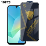 10 pezzi OG Golden Armor Pellicola in vetro temperato antistatica ad alto contenuto di alluminio con stampa serigrafica per la privacy, For Galaxy S25 Ultra 5G, For Galaxy S24 FE 5G, For Galaxy C55 5G, For Galaxy A15, For Galaxy A55 5G, For Galaxy A35 ...