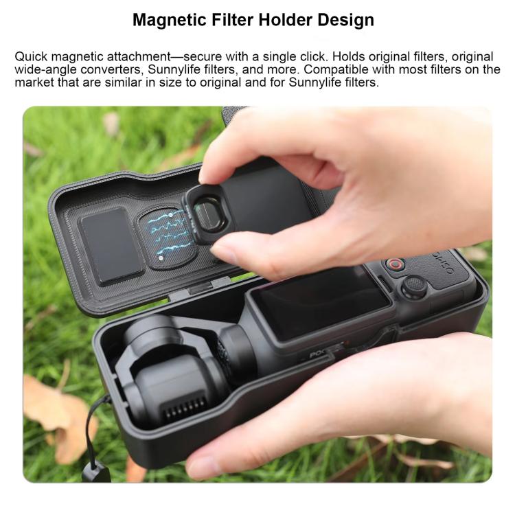 Cover a libro antiurto, antigraffio e anticaduta, For DJI Osmo Pocket 4 / 3 Long, For DJI Osmo Pocket 4 / 3 Short