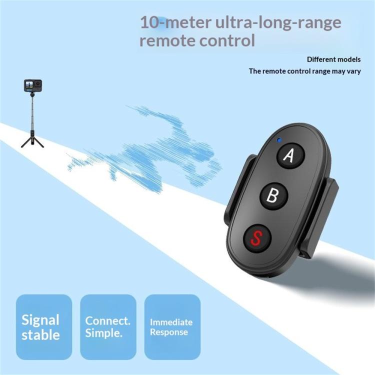 Telecomando Bluetooth a 3 pulsanti D09 per DJI, Insta360, GoPro e altre action cam, smartphone