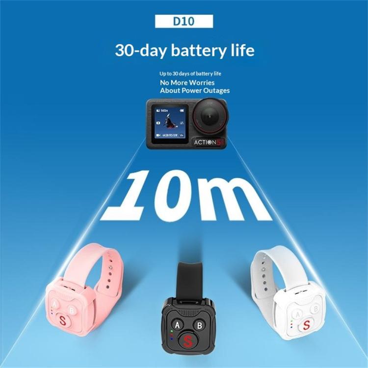 Telecomando wireless D10 BT per action cam DJI, GoPro e Insta360.