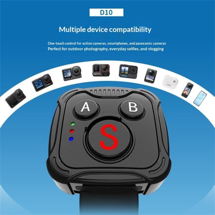 Telecomando wireless D10 BT per action cam DJI, GoPro e Insta360.