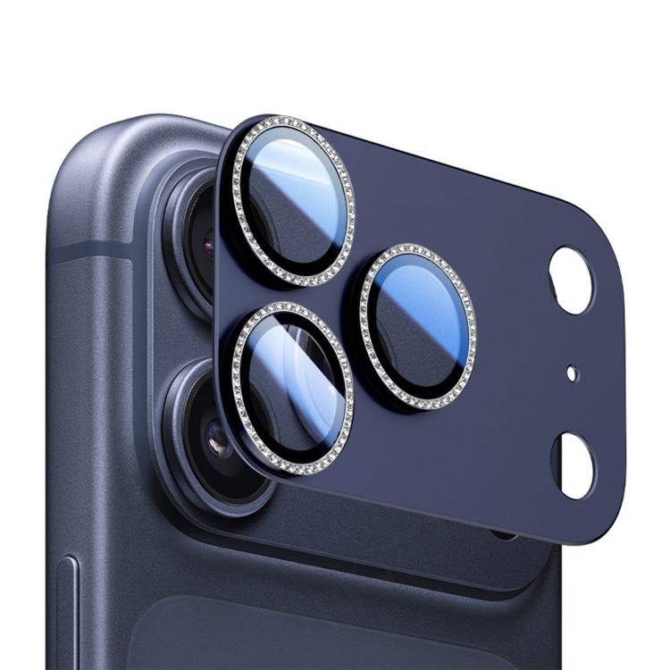 Kalebol AR+AF Matte Armor Pellicola per lenti in metallo forato a fila singola integrata, For iPhone 17 Pro Max, For iPhone 17 Pro