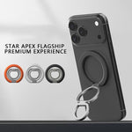 Supporto magnetico per telefono LeReach Triple Ring Apex Edition con fibbia ad anello girevole a 360 gradi.